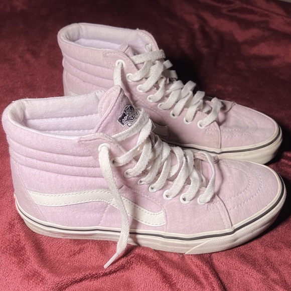 lavender vans high top sneakers - 7.5 bought them thinking they were 8’s women’s - Picture 1 of 4